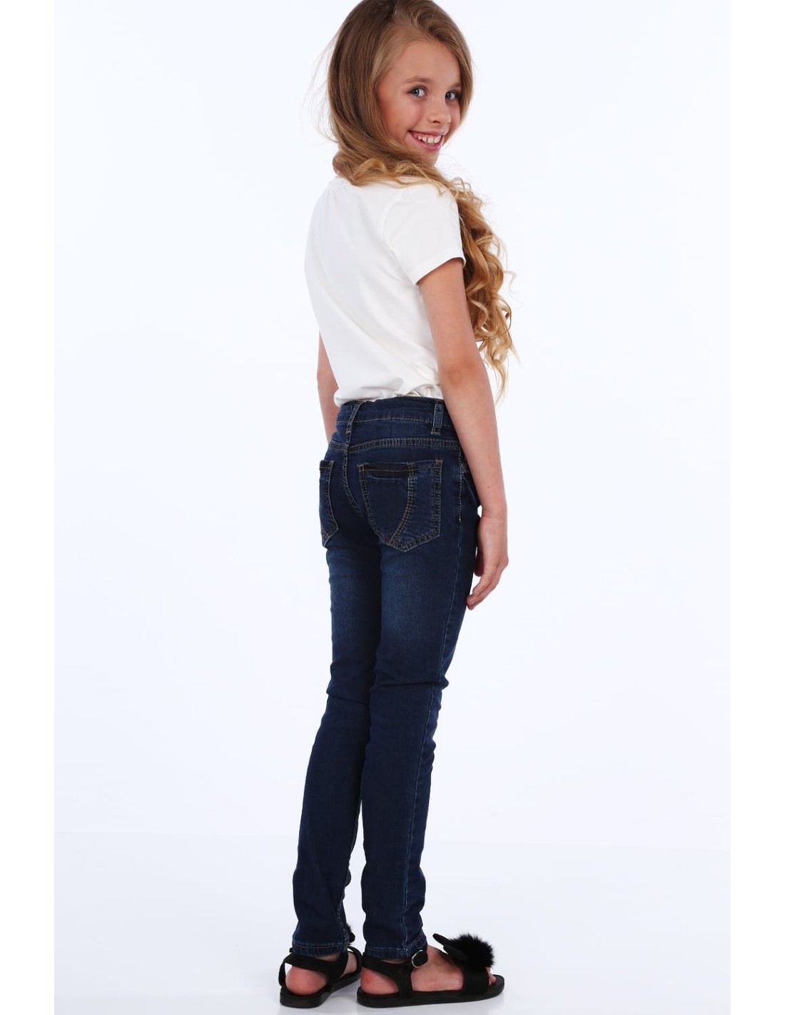 Pantaloni din denim fete NDZ209 - Magazin online - Boutique